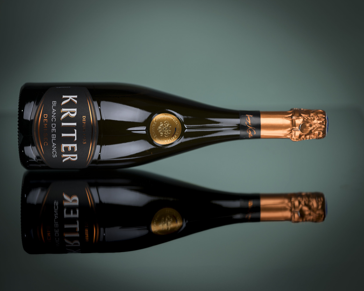 bouteille Kriter Blanc de Blanc à l'horizontale